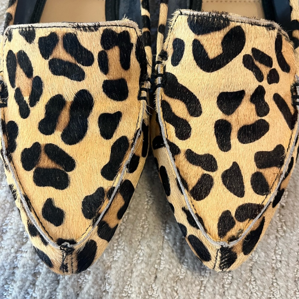 Me Too Leopard Print Loafers